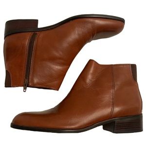 Unisa Brown Leather Booties Brazil 8